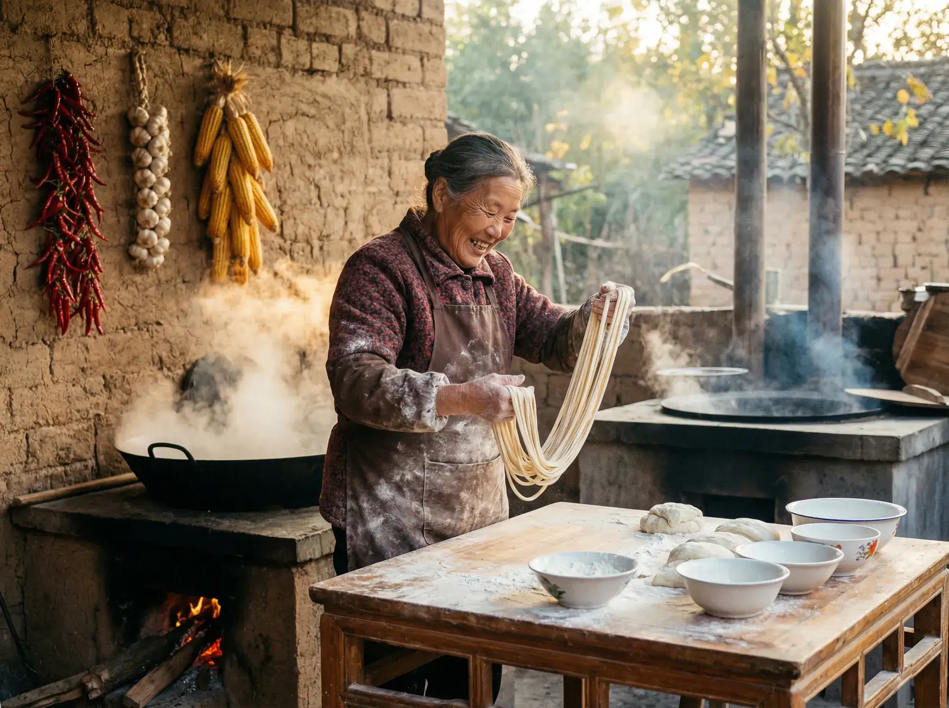 农家大嫂手擀面 - 午夜无码片在线观看影院 乡村美食